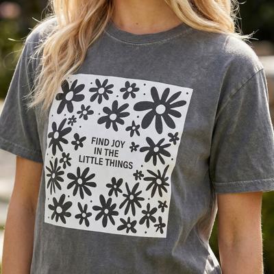 Find Joy In The Little Things Comfort Colors Tee – Inspirational Graphic Shirt for Women, Cute Positive Message Summer Tee