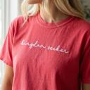  Kingdom Seeker Embroidered Christian T-Shirt for Women, Faith Based Comfort Colors Tee, Minimal Christian Apparel
