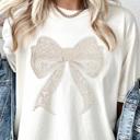  Lace Bow Graphic Comfort Colors Tee – Cute Coquette Aesthetic Shirt for Women, Trendy Feminine Bow Tee for Everyday Style