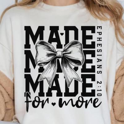 Made for More Ribbon Christian Comfort Colors Tee – Inspirational Faith-Based Shirt for Women, Empowering Religious Graphic Tee