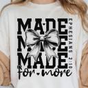  Made for More Ribbon Christian Comfort Colors Tee – Inspirational Faith-Based Shirt for Women, Empowering Religious Graphic Tee