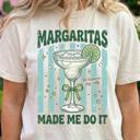  Margaritas Made Me Do It Shirt, Girls Trip Tee, Funny Tequila Gift for Her, Margarita Graphic Shirt, Bachelorette Shirt, Funny Saying Shirt