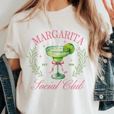 Margarita Social Club Comfort Colors Tee – Trendy Girls Trip Shirt for Women, Fun Summer Graphic Tee for Beach or Bachelorette Vibes