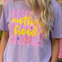  Motherhood Retro Striped Graphic Tee, Cute Mama Shirt, Mother's Day Gift for Her, Mom Outfit, New Mom Gift,  Best Mama Tee, Mom Life Shirt