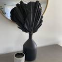  14” Decorative Palm Tree Leaf, Gothic Wedding Table Decor, Moody Home Decor Accents, Alt Black Vase Fillers, Diy Decoration Material