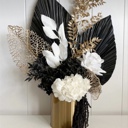  14” Decorative Palm Tree Leaf, Gothic Wedding Table Decor, Moody Home Decor Accents, Alt Black Vase Fillers, Diy Decoration Material
