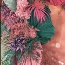  14” Hot Pink Fuchsia Palm Fronds, Dried Palm Tree Leaf, Bright Wedding Arrangement, Vase Filler, Bridal Party Table Decor, Bridesmaid Props