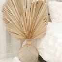  Dried Palm Spears Leaves Set of 2, Dried Flower Floral Design, Boho Arrangement Vase Fillers for Centerpiece, Exotic Decoration, Diy Wedding