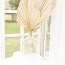  Dried Palm Spears Leaves Set of 2, Dried Flower Floral Design, Boho Arrangement Vase Fillers for Centerpiece, Exotic Decoration, Diy Wedding