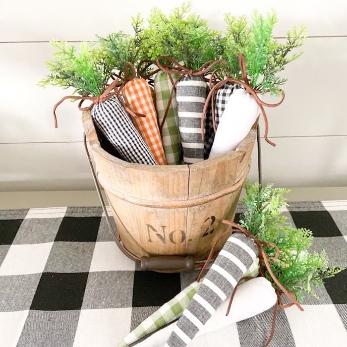 Fabric Carrots | Spring Decor