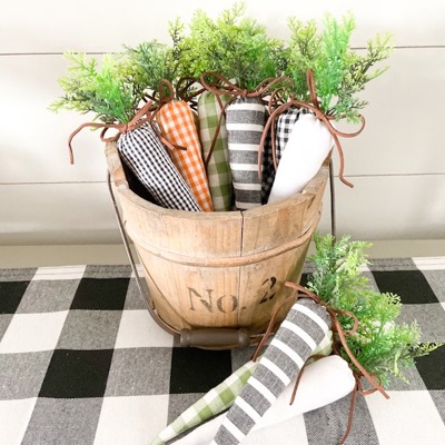Fabric Carrots | Spring Decor