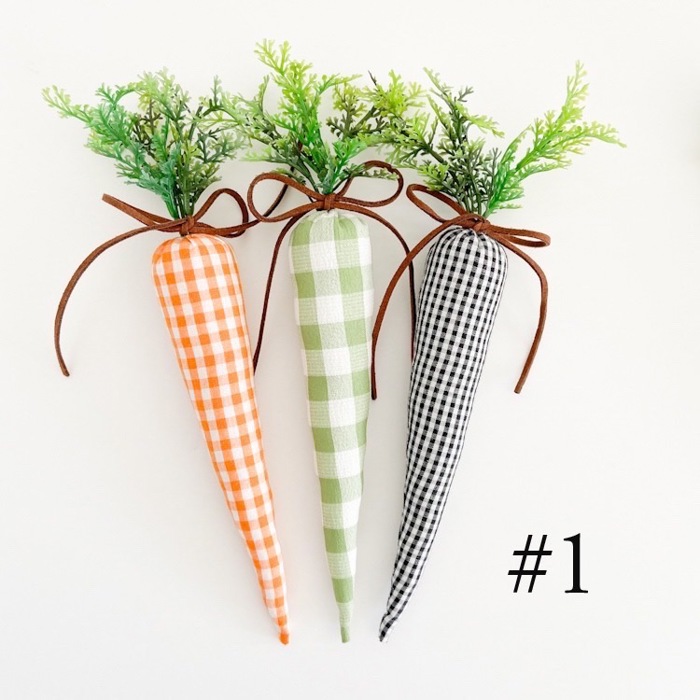 Fabric Carrots | Spring Decor