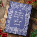 Blue Personalized Adventure Journal For Book Lovers | Custom Name Notebook