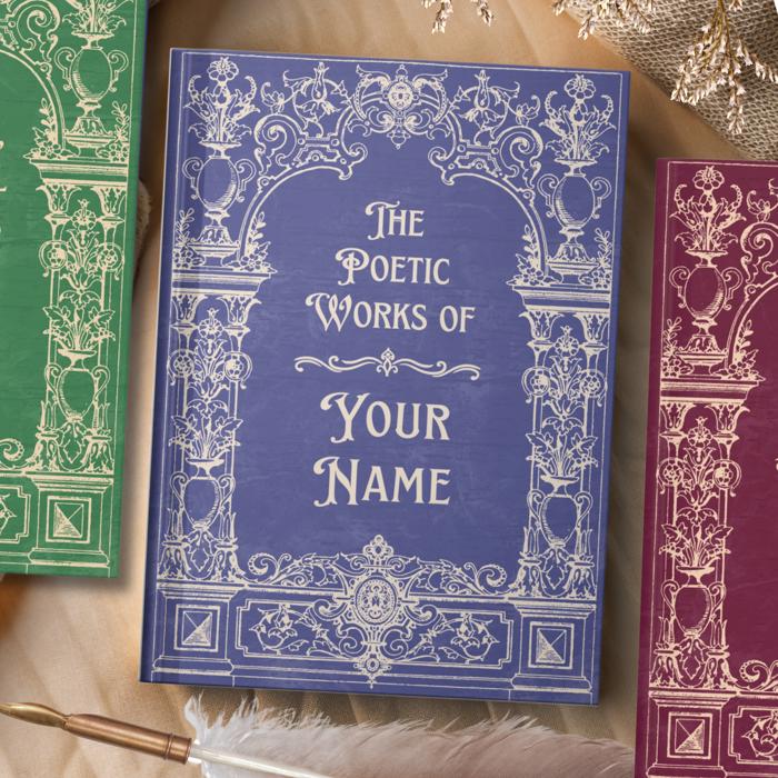 Personalized Poetry Journal | Custom Gift For Poet, Writer, or Book Lover