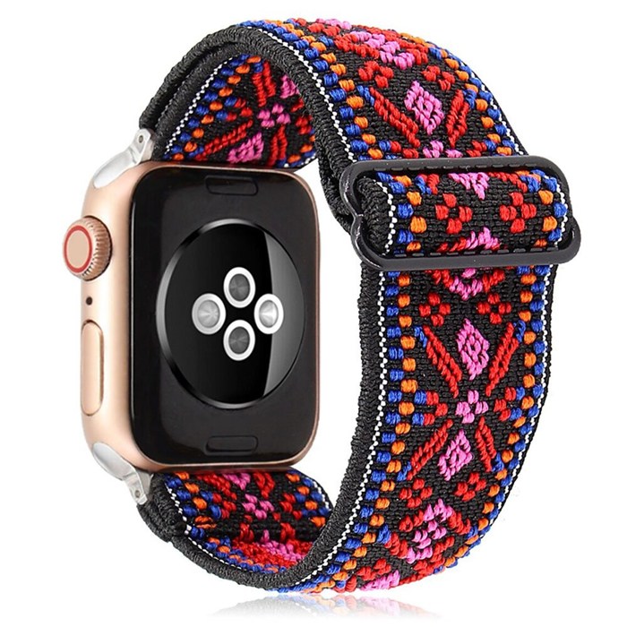 BOGO | Red Nylon Elastic Band for Apple Watch 38/40/41mm and 42/44/45/46/49mm All Series