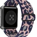 44/45/46/49mm BOGO | Metallic Cheetah Nylon Elastic Band for Apple Watch 38/40/41mm and 42/44/45/46/49mm All Series