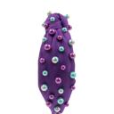  Purple Beaded Mardi Gras Headband