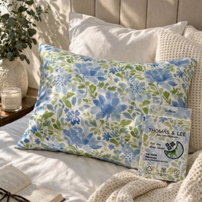 Giftable Blue Blossom Satin Pillowcase