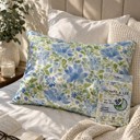  Giftable Blue Blossom Satin Pillowcase