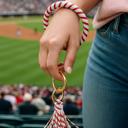  Baseball Key Ring Bracelet