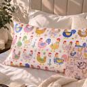  Giftable Sweet Chickens Satin Pillowcase