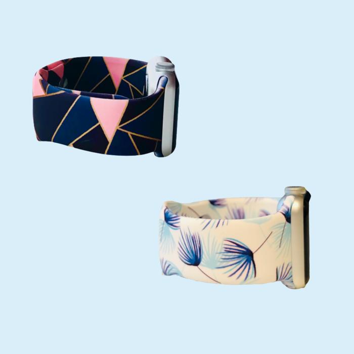 BOGO | Blue Boho Silicone Band for Apple Watch 38/40/41mm and 42/44/45/46/49mm All Series