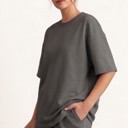  Short Sleeve Luxe Lounge Sets - Grey