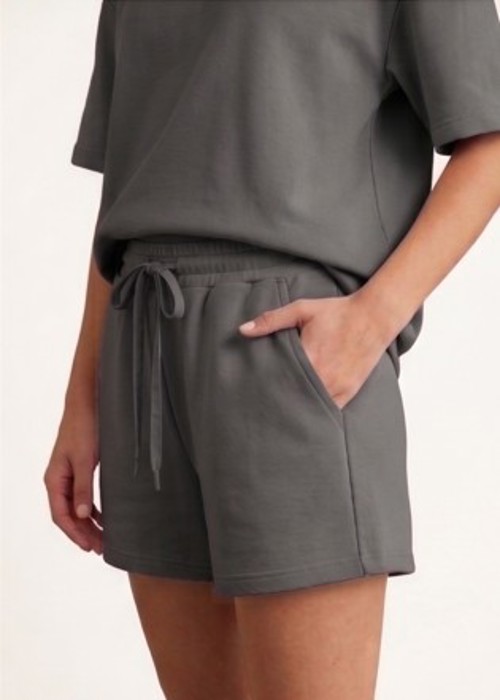 Short Sleeve Luxe Lounge Sets - Grey