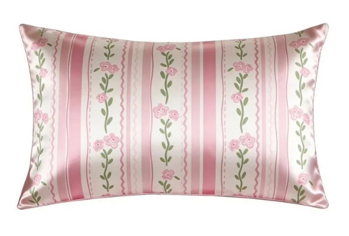 Giftable Pink Rose Satin Pillowcase