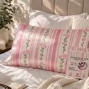  Giftable Pink Rose Satin Pillowcase