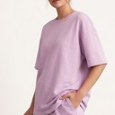  Short Sleeve Luxe Lounge Sets - Light Pink