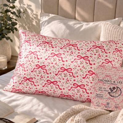 Giftable Red Blossom Satin Pillowcase
