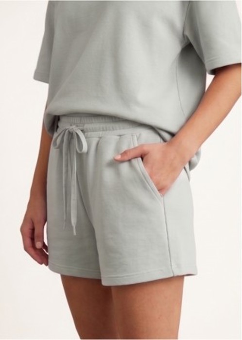 Short Sleeve Luxe Lounge Sets - Sage Green
