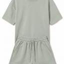  Short Sleeve Luxe Lounge Sets - Sage Green
