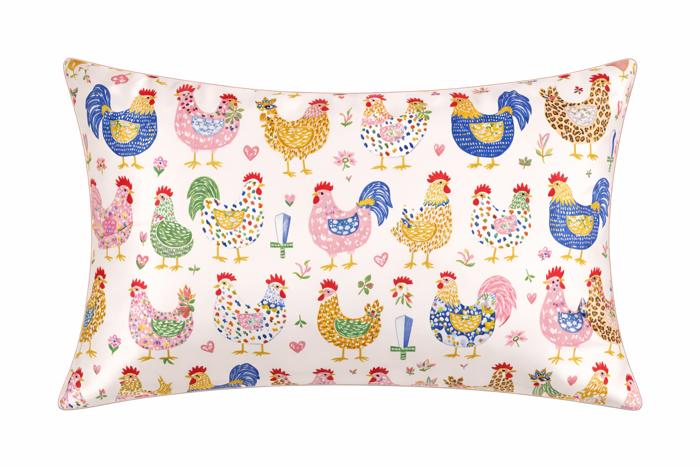 Giftable Sweet Chickens Satin Pillowcase