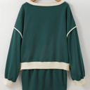 Evergreen Small Violeta Loose Pullover and Lace-up Waist Skort Set
