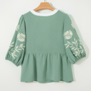  Joanna Puff Sleeve Babydoll Blouse