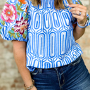  Aadhya Embroidered Puff Sleeve Blouse