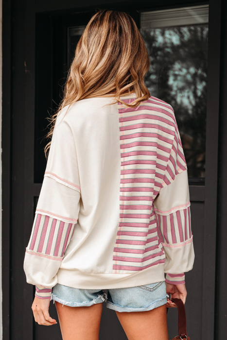 Aadhya Patchwork Oversized Pullover Top