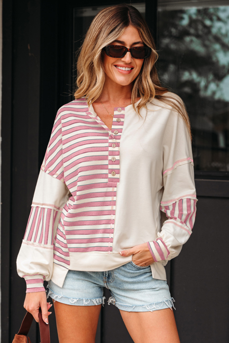 Aadhya Patchwork Oversized Pullover Top