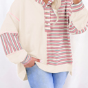  Aadhya Patchwork Oversized Pullover Top