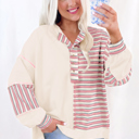  Aadhya Patchwork Oversized Pullover Top