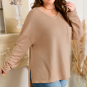  Abby Shoulder Knit Tunic PLUS Top