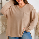  Abby Shoulder Knit Tunic PLUS Top