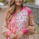  Adalee Printed Puff Sleeve Shirt