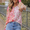  Adalee Printed Puff Sleeve Shirt