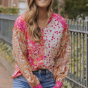  Adalee Printed Puff Sleeve Shirt