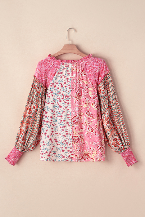 Adalee Printed Puff Sleeve Shirt
