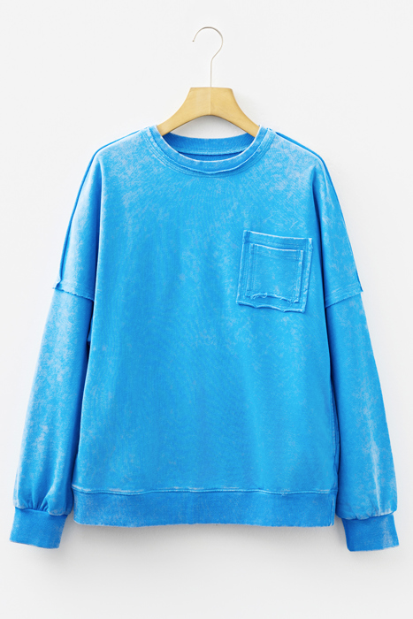 Adalynn Seam Double Patched Pullover