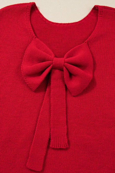 Addison Backless Bubble Sleeve Sweater